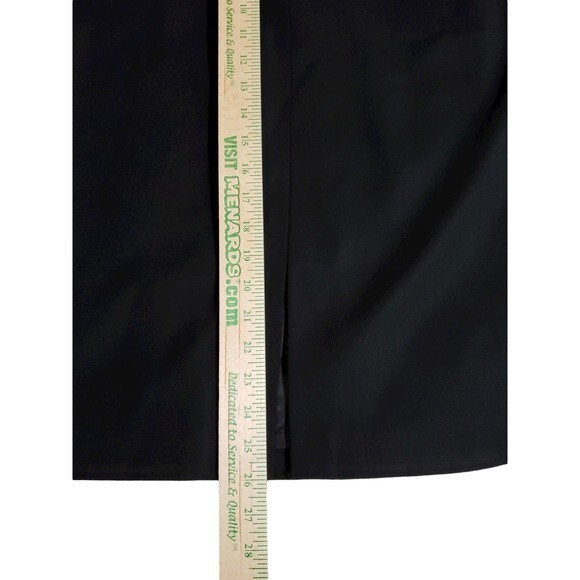 Talbots Black Stretch Wool Front Slit Straight Skirt - Size 10 - Picture 6 of 9
